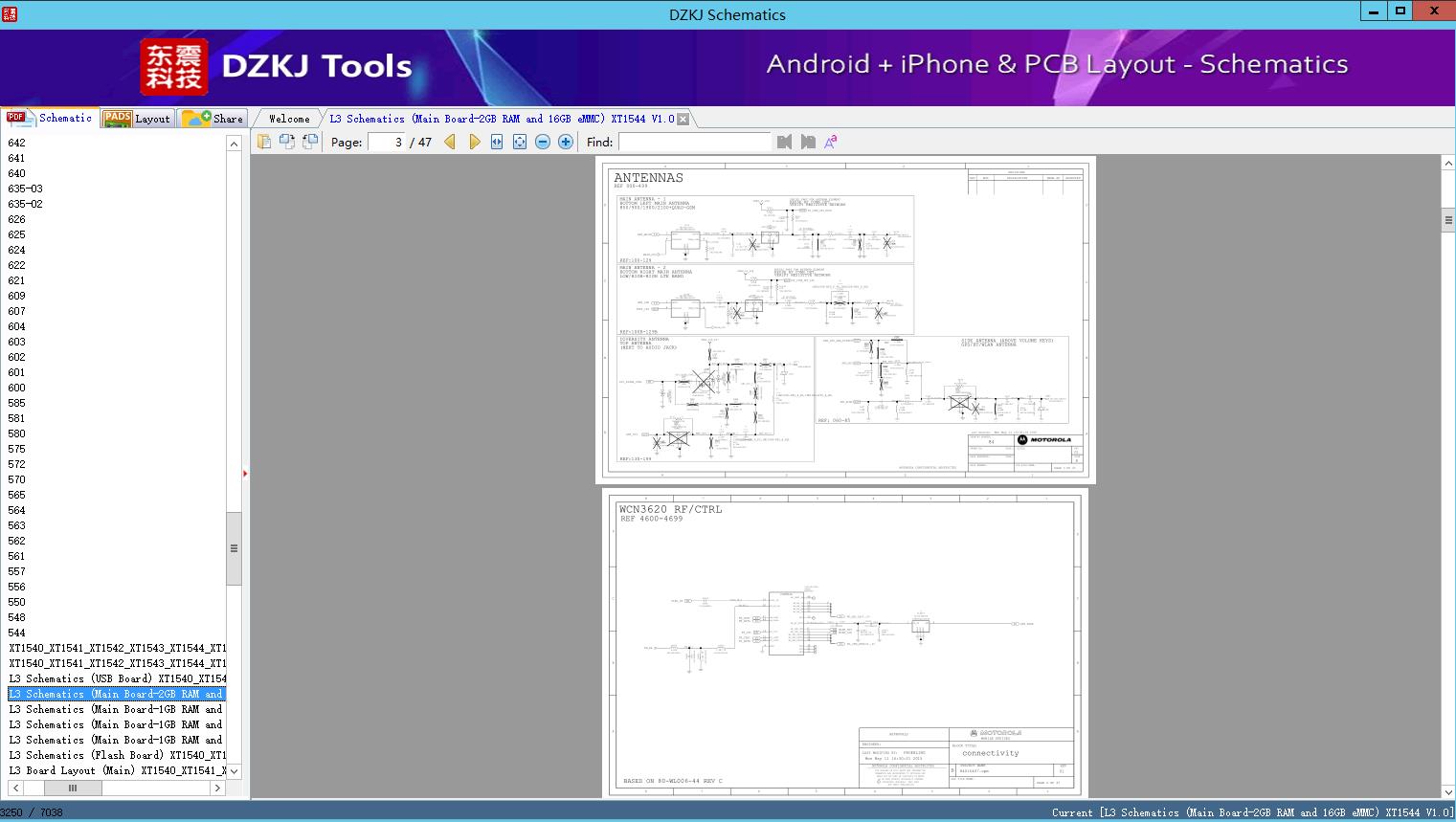 L3 Schematics (Main Board-2GB RAM and 16GB eMMC) XT1544 V1.0